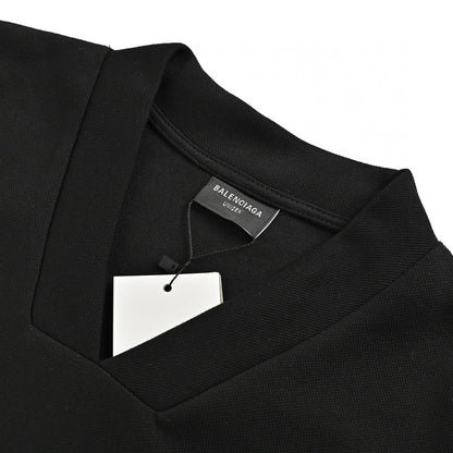 Balenciaga Long Sleeve Logo Shirt - Black