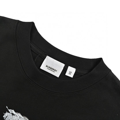 Burberry Knight Motion Logo Black T-Shirt