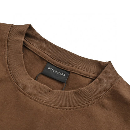 Balenciaga Political Campaign T-Shirt (Brown)