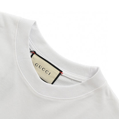 Gucci GG Blue Stripe White T-Shirt