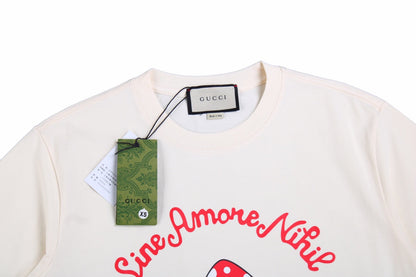 Gucci Mushroom Graphic T-Shirt (Cream)