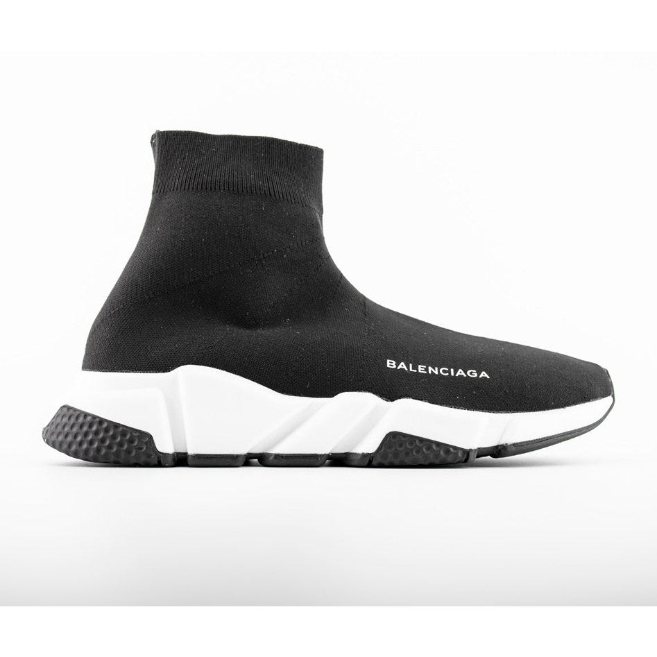 BALENCIAGA SPEED TRAINER x BLACK WHITE BLACK