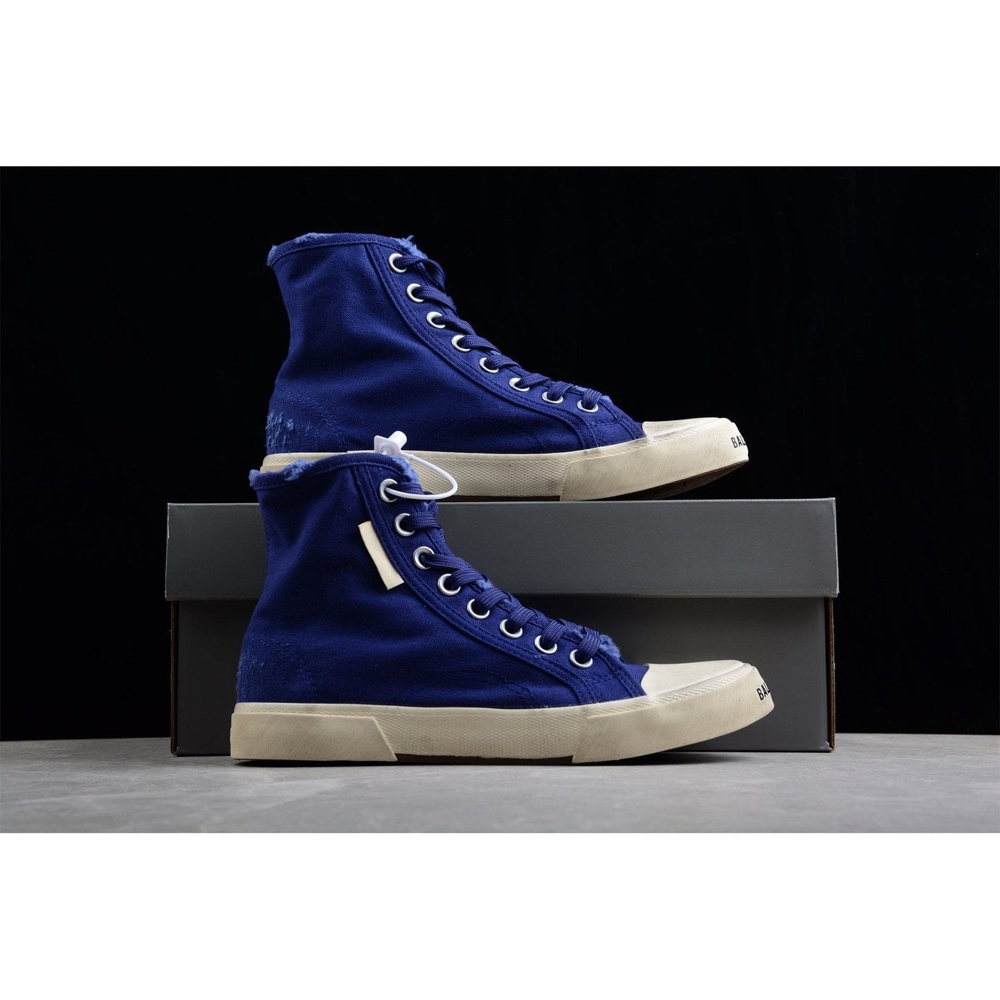 BALENCIAGA PARIS HIGH VULC DESTR x BLUE