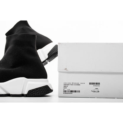 BALENCIAGA SPEED TRAINER x BLACK WHITE BLACK