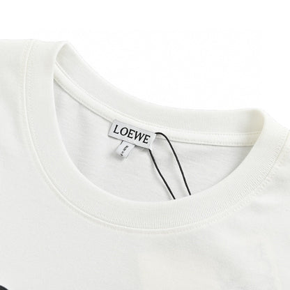 Loewe T-Shirt - White with Dog Print