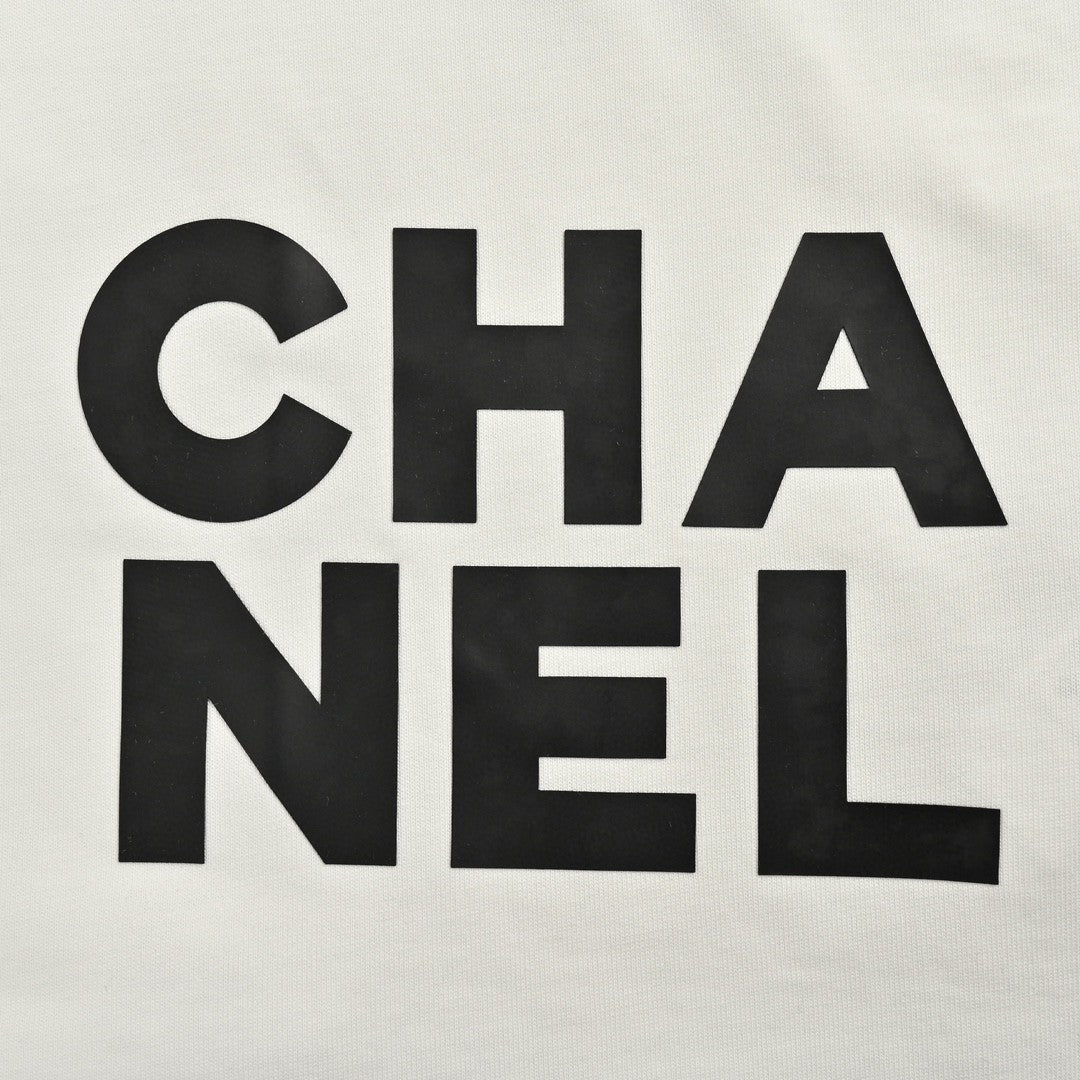 Chanel Double C Logo T-Shirt (White)