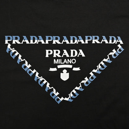 Prada Black T-Shirt with Logo Design