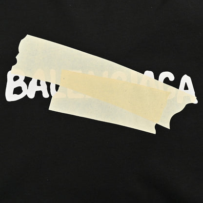 Balenciaga Tape Logo T-Shirt (Black)