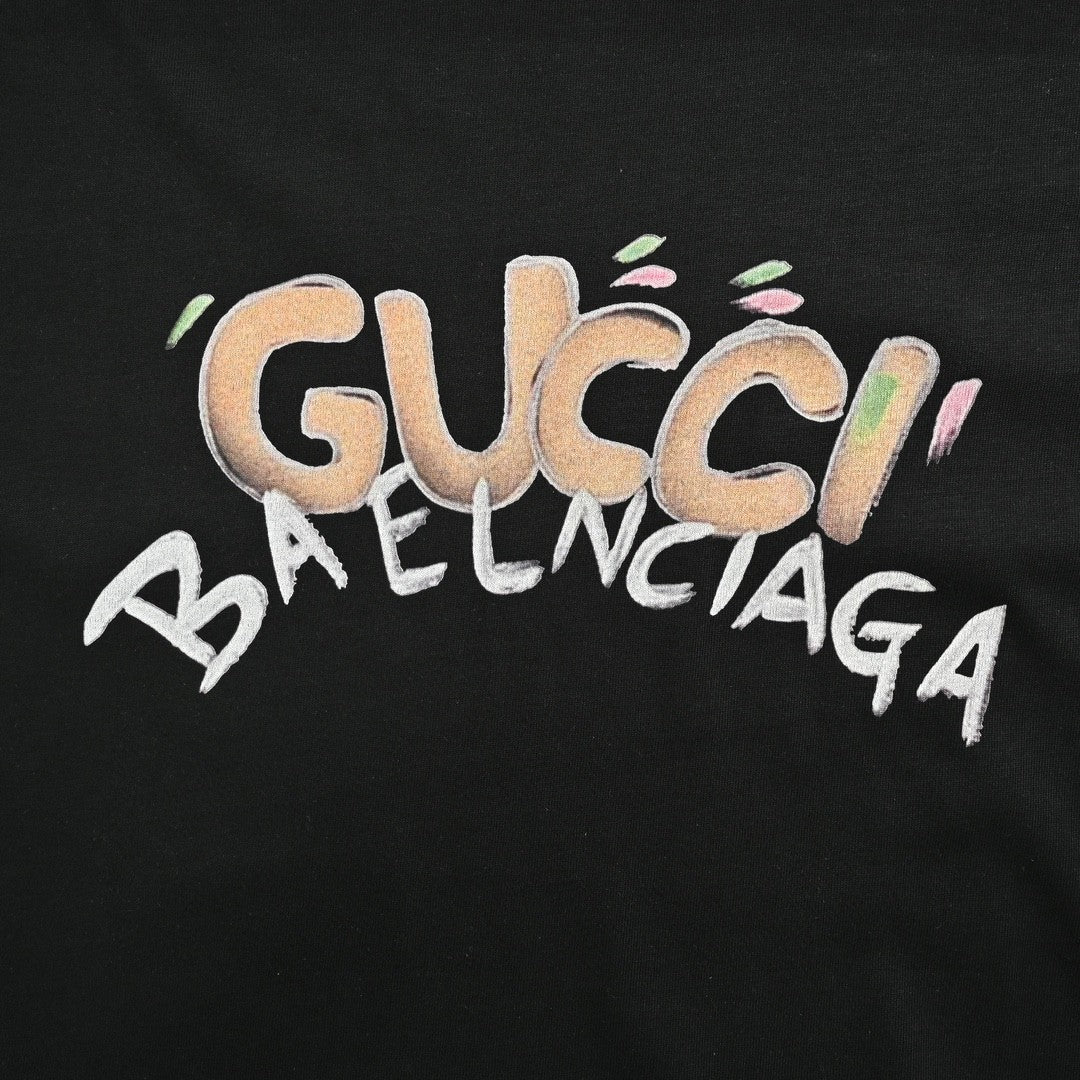 Gucci x Balenciaga Collaboration T-Shirt (Black)