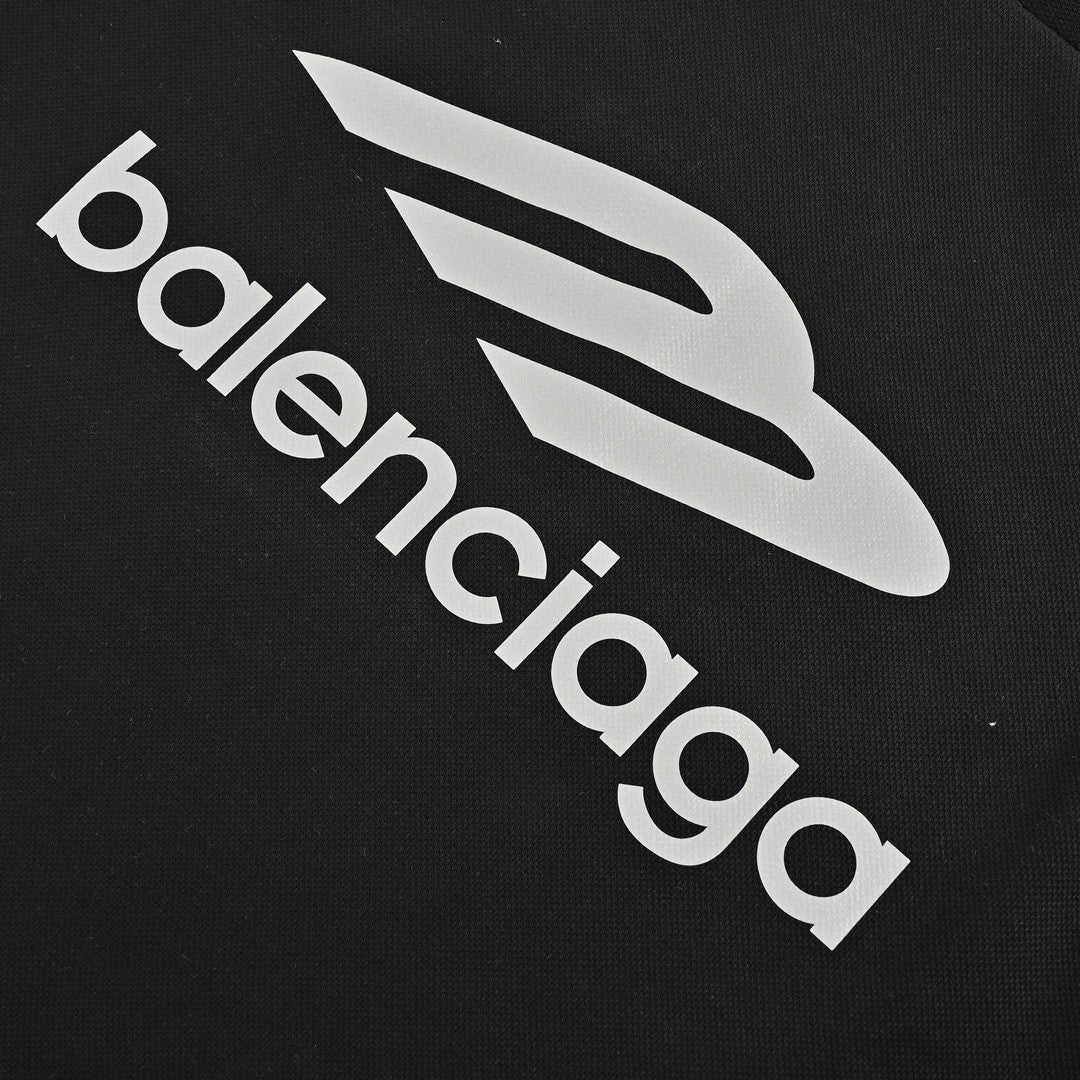 Balenciaga Long Sleeve Logo Shirt - Black