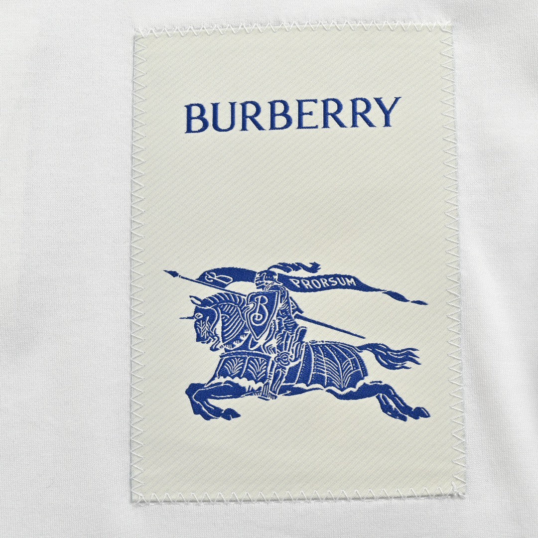 Burberry Embroidered Patch T-Shirt (White)