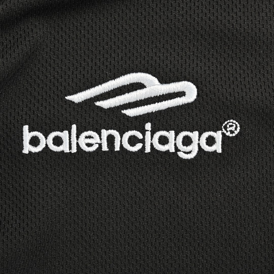 BALENCIAGA SOCCER LOGO T-SHIRT BLACK