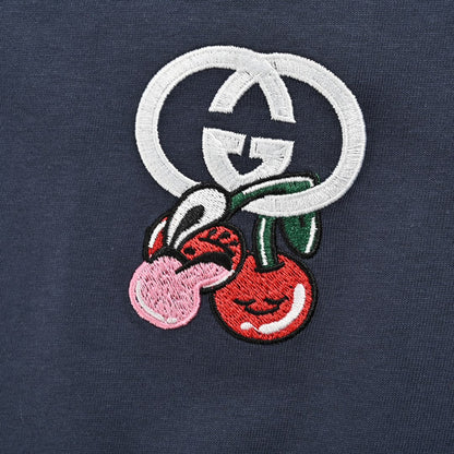 Gucci Cherry Logo Navy T-Shirt