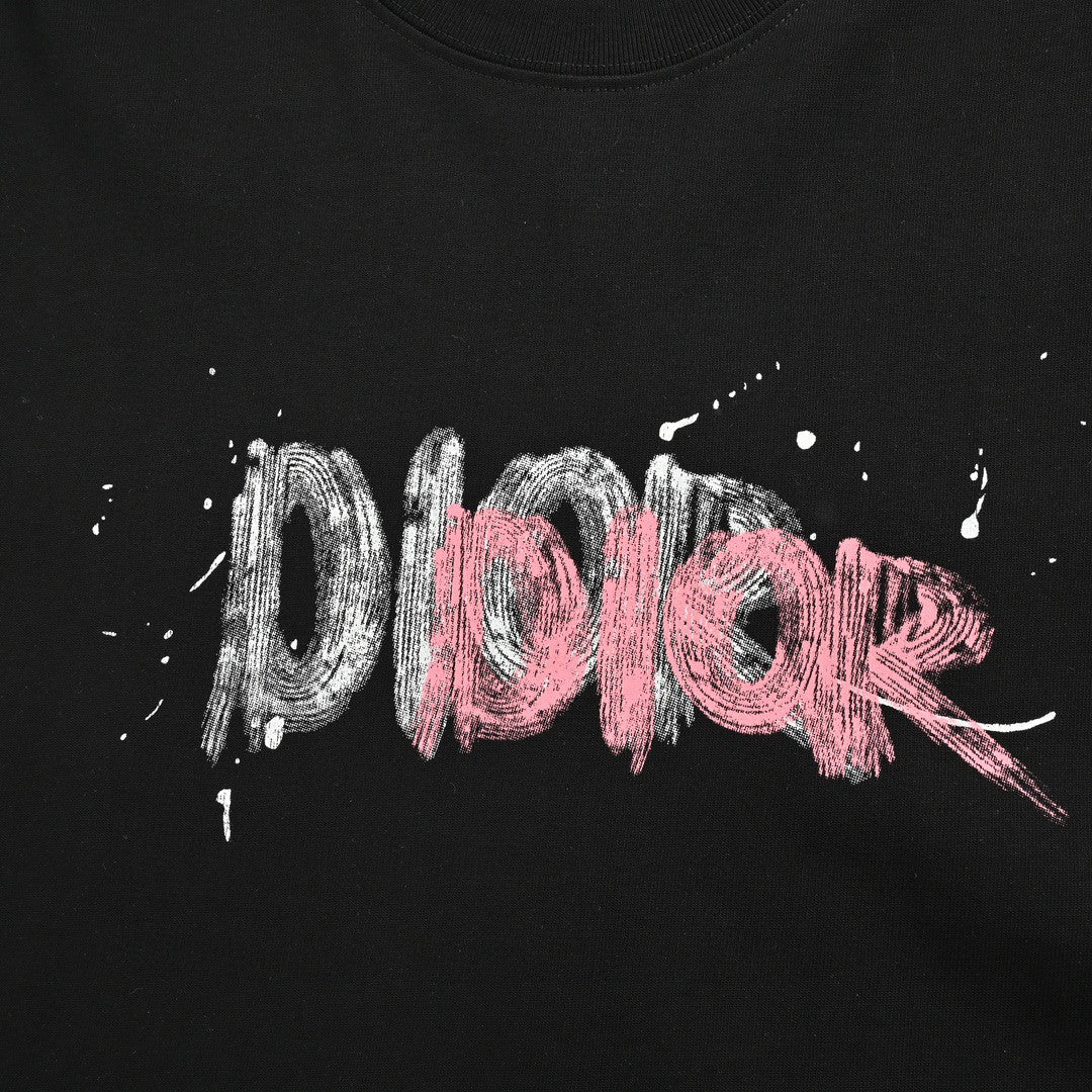 Dior Graffiti Logo T-Shirt in Black