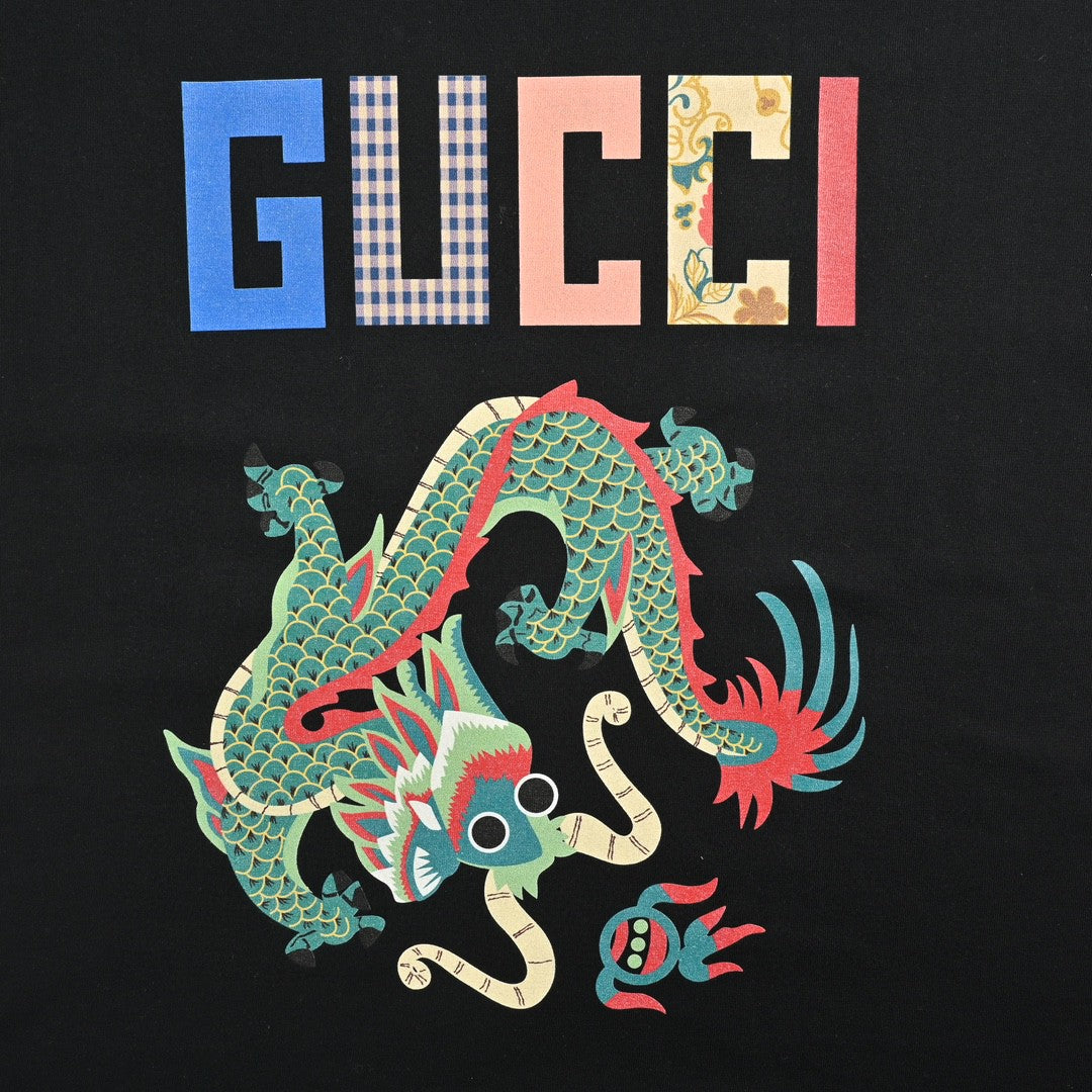 Gucci Dragon Graphic T-Shirt (Black)