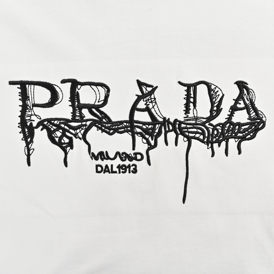 Prada Graphic Logo T-Shirt (White)