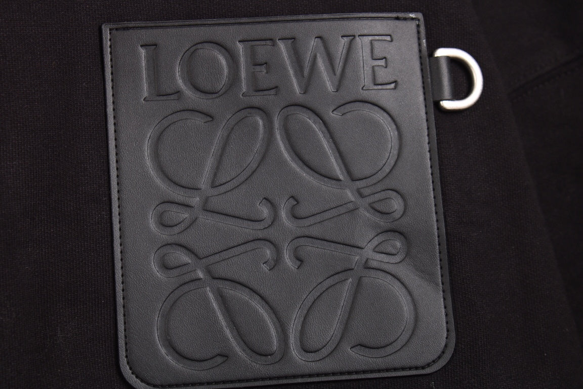 Loewe Black Logo Patch Hoodie