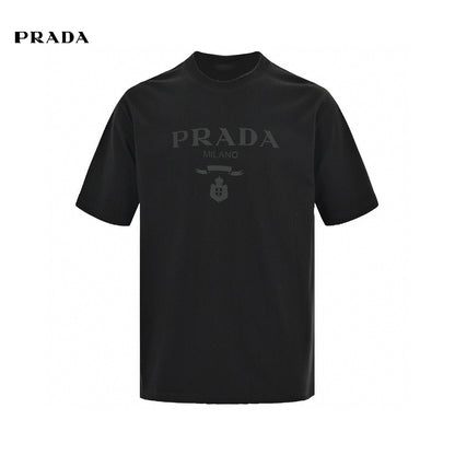 Prada T-Shirt - Black with Subtle Branding