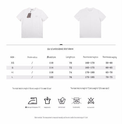 Dior Double D Logo T-Shirt (White)