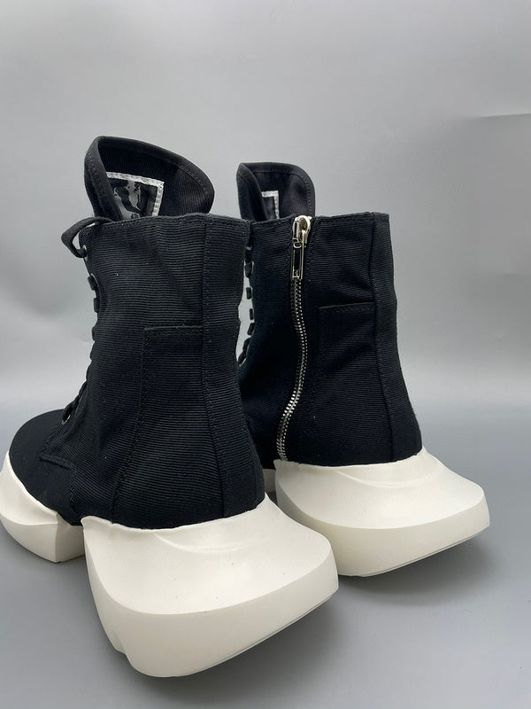 Rick Owens Black High-Top Platform Sneakers