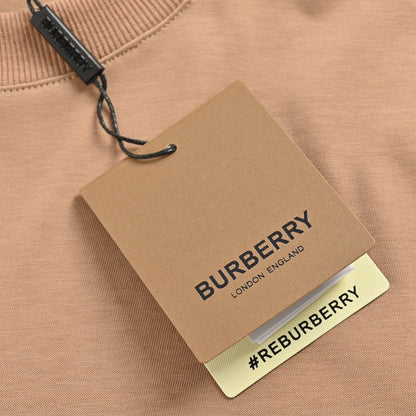 Burberry Beige T-Shirt with Graphic Text