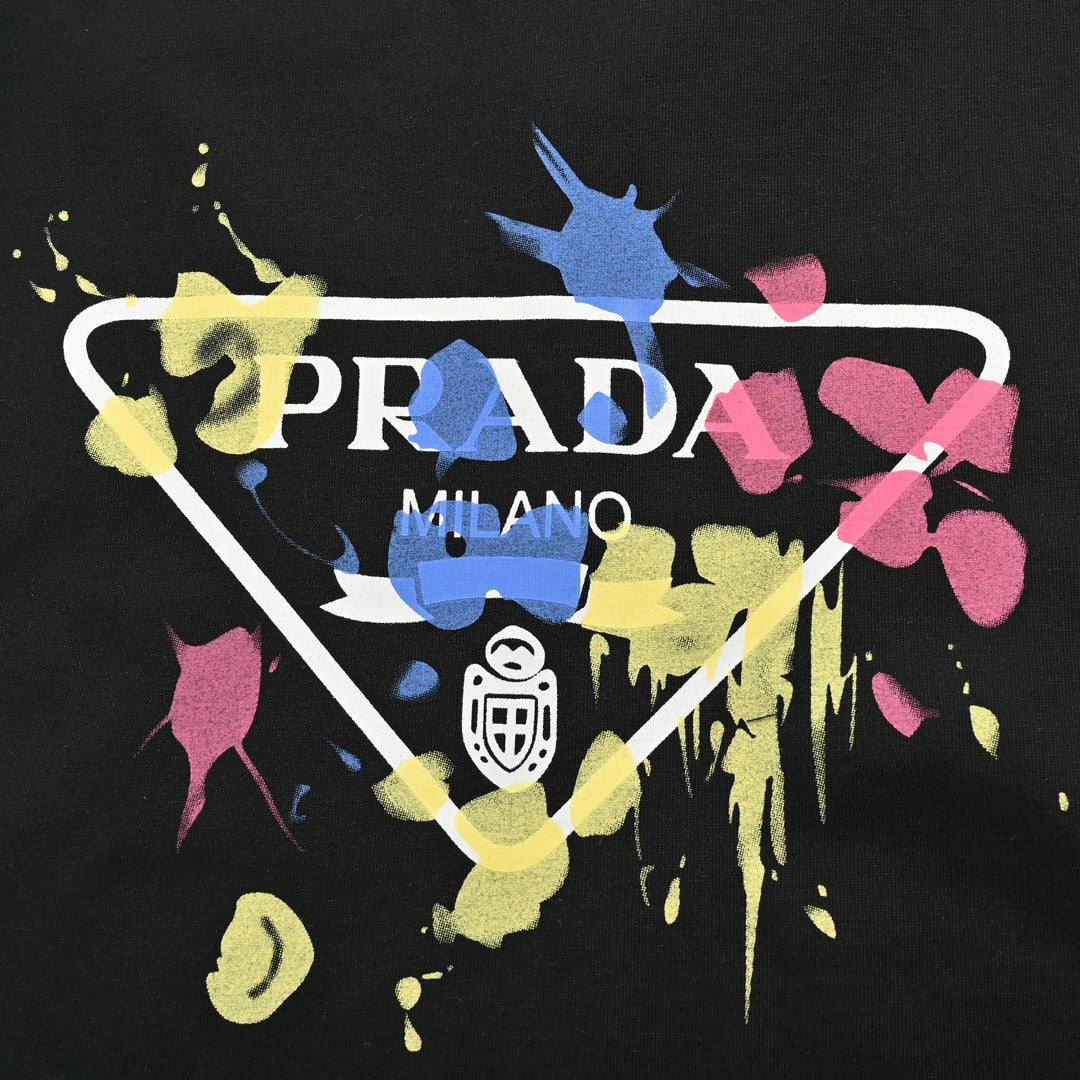 Prada T-Shirt - Paint Splatter Logo