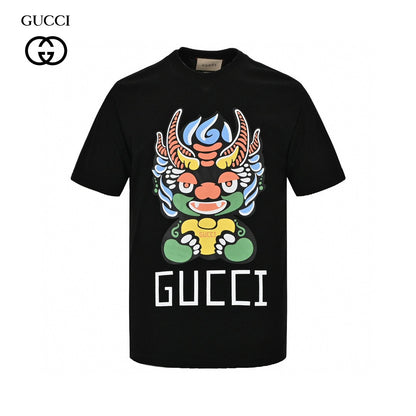 Gucci Dragon Graphic T-shirt Black