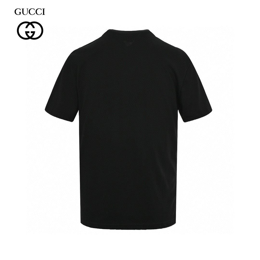 Gucci Black T-Shirt with Bear Graphic