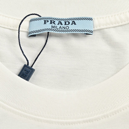 Prada Milano White Emblem T-Shirt