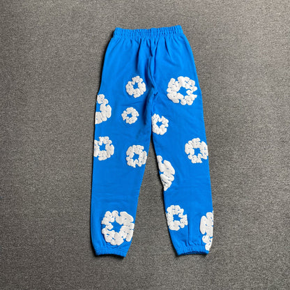 DENIM TEARS COTTON WREATH SWEATPANTS AZURE BLUE