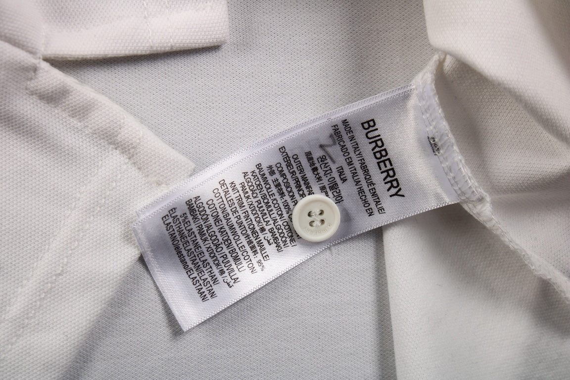 Burberry Embroidered Knight Polo - White