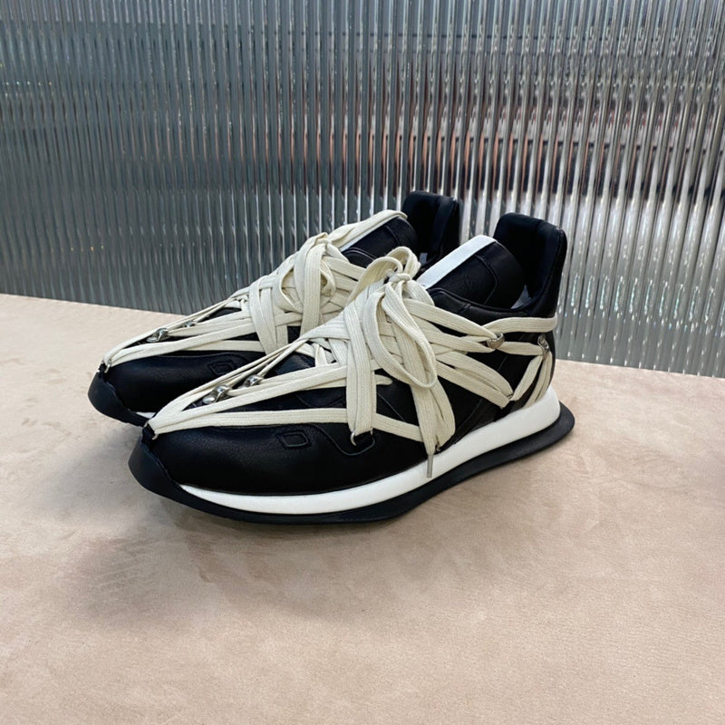 Contemporary Wrap-Lace Sneakers