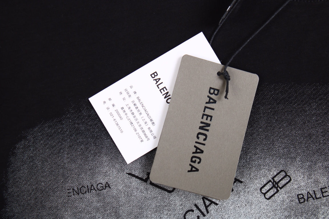 BALENCIAGA SPRAY LOGO T-SHIRT BLACK