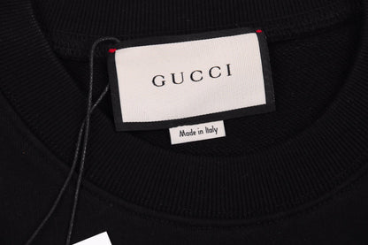 Gucci Black Sweatshirt with Ballet Slippers Print