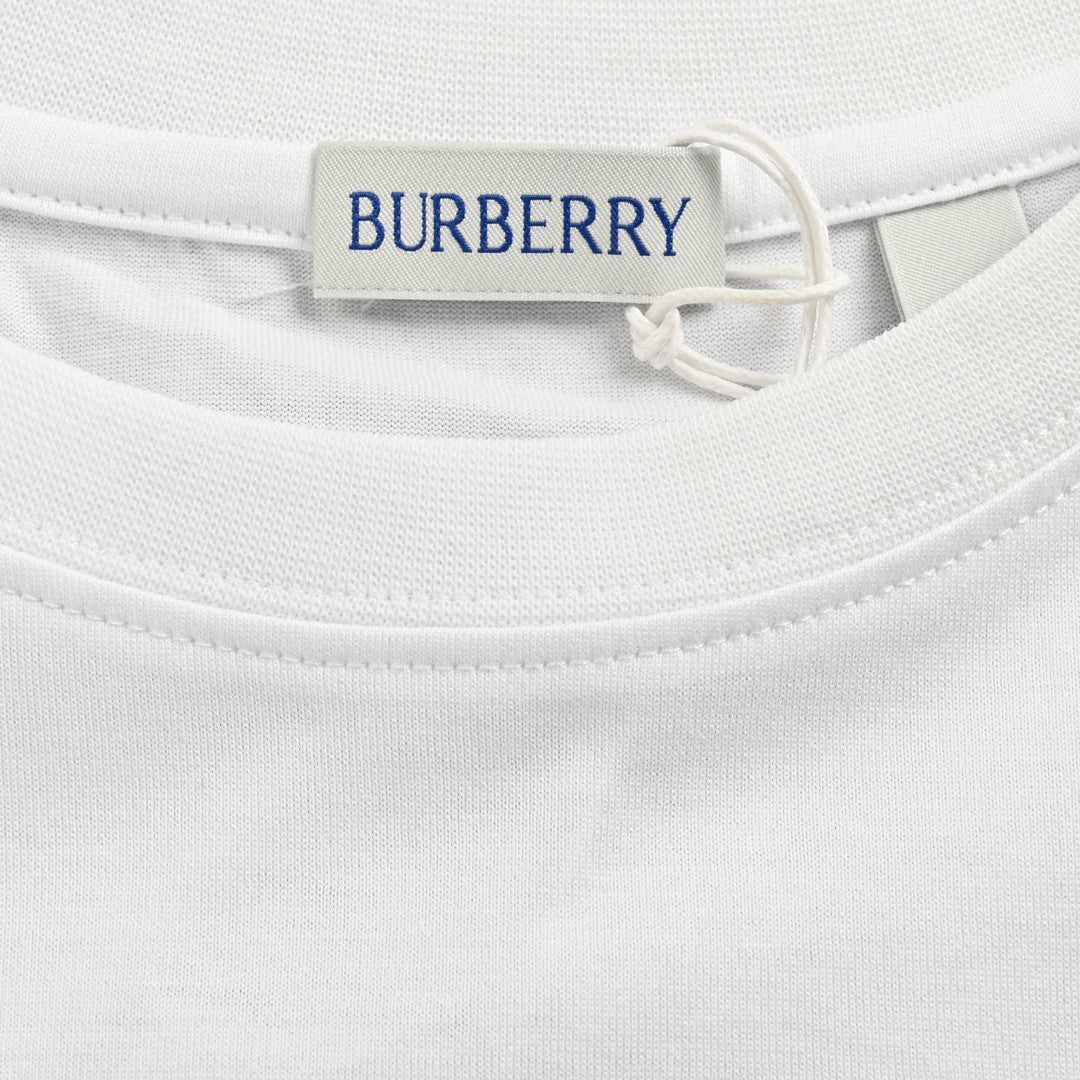 Burberry Embroidered Patch T-Shirt (White)