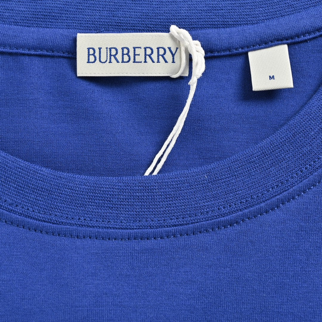 Burberry Embroidered Patch T-Shirt (Blue)