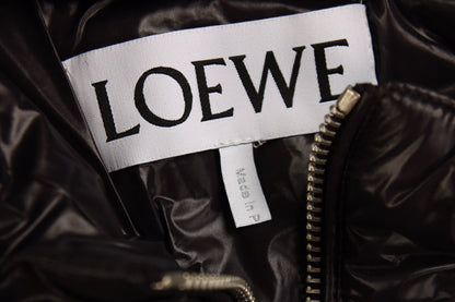 Loewe Hooded Puffer Jacket - Shiny Black