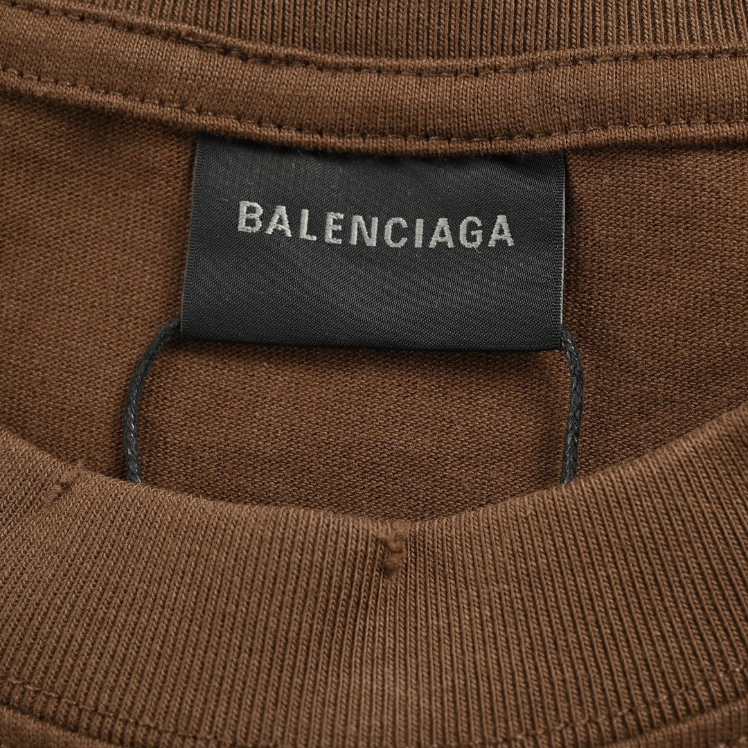 Balenciaga Political Campaign T-Shirt (Brown)