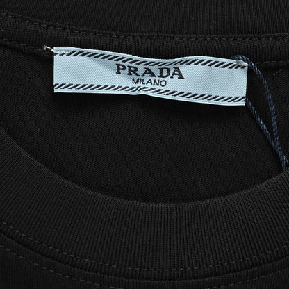 Prada Milano Logo Black T-Shirt