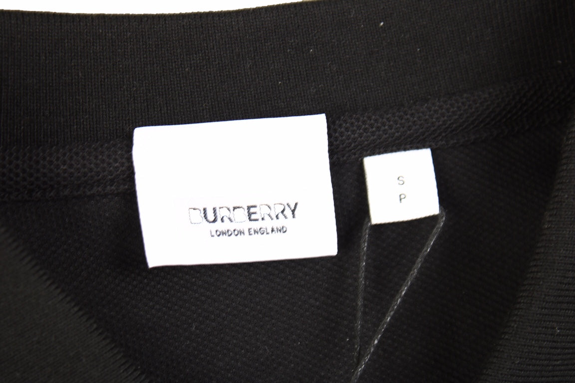 Burberry England Logo Polo Shirt - Black