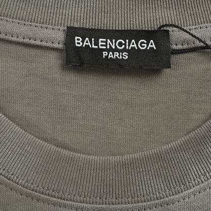 Balenciaga Tie-Dye Logo T-Shirt (Grey)