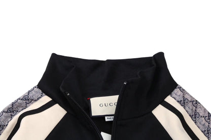 Gucci GG Supreme Stripe Track Jacket - Black