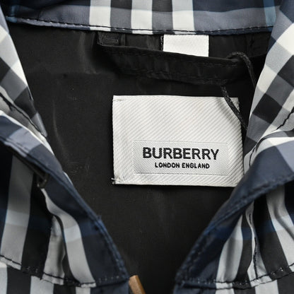 Burberry Checkered Hooded Jacket