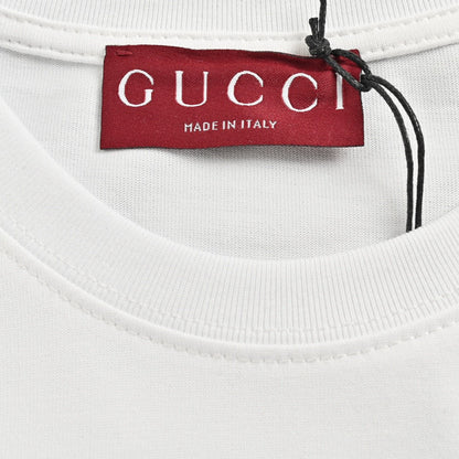 Gucci White T-Shirt with Firenze 1921 Logo