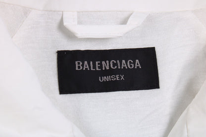 Balenciaga White Zip-Up Track Jacket