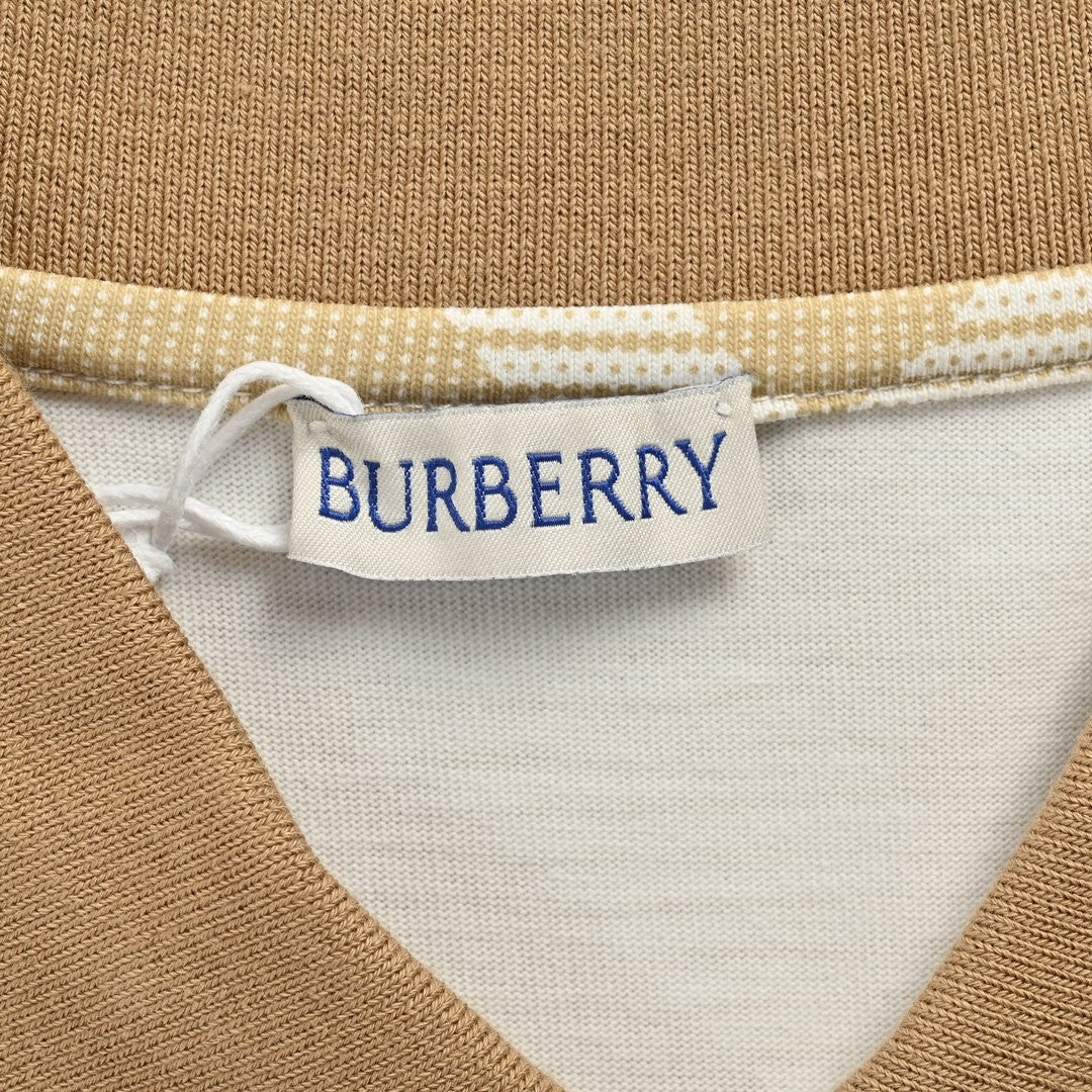 Burberry Geometric Check Polo Shirt