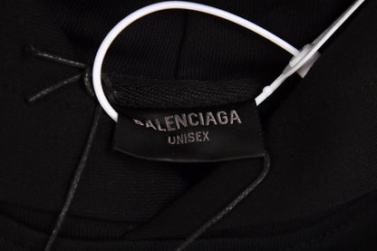 BALENCIAGA PARIS TEAM HOODIE BLACK