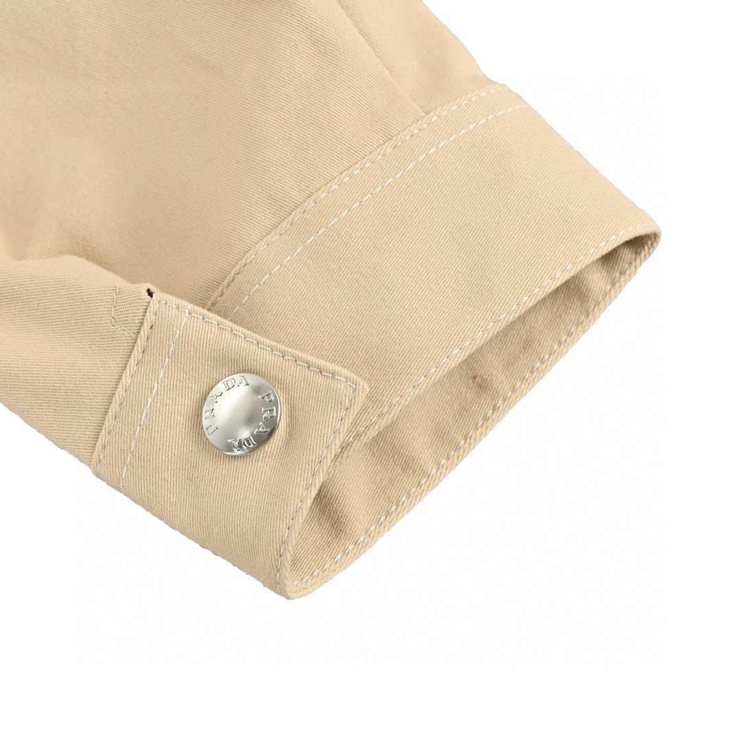 Prada Beige Button-Up Shirt