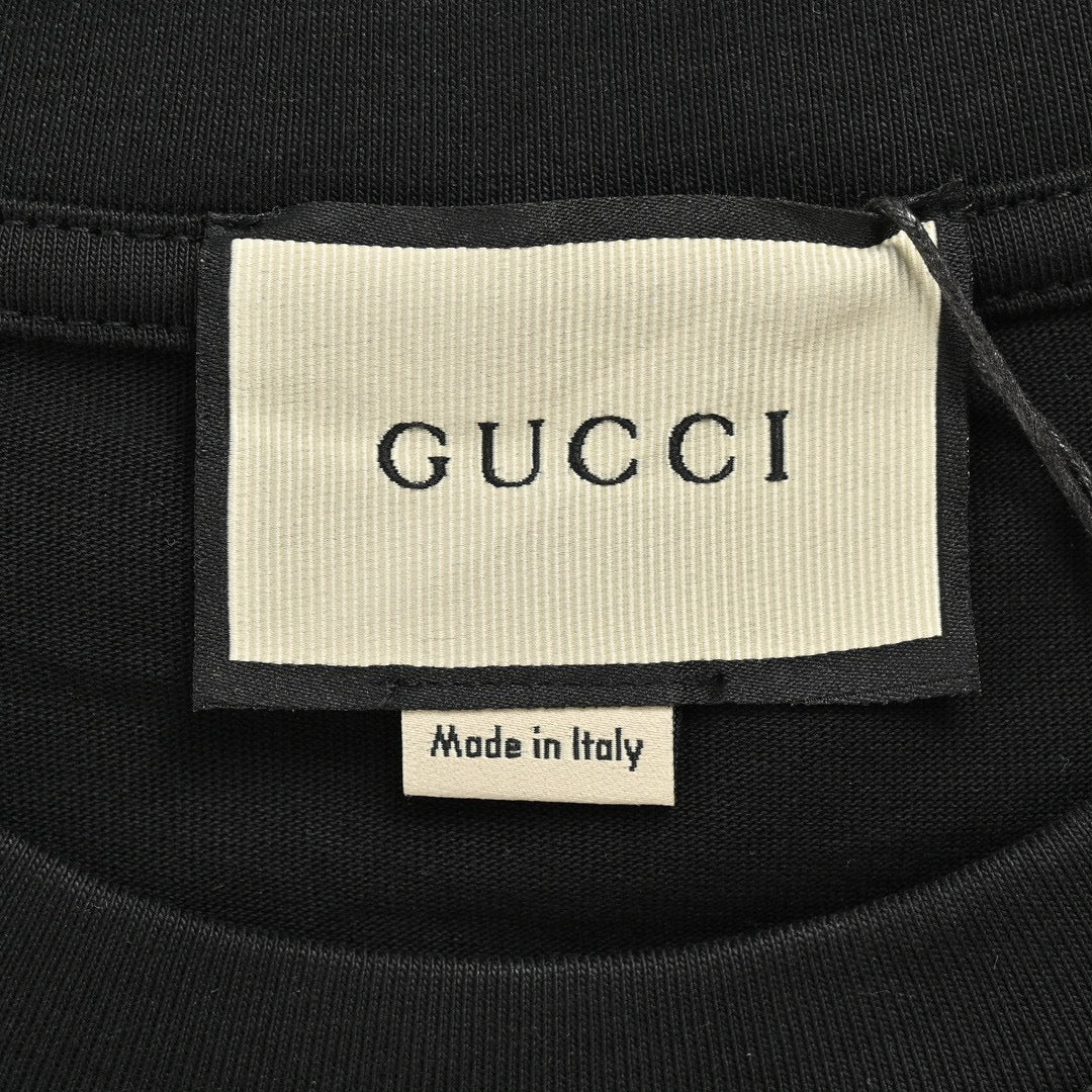 Gucci Triangle Logo Black T-Shirt