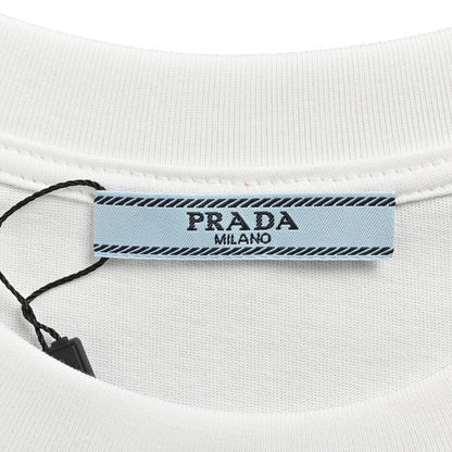 Prada Graphic Logo T-Shirt (White)